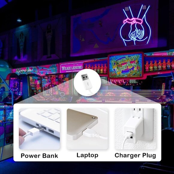 Lady Neon Sign for Bedroom Led Light Room Home Party Art Decor,Bar,Club - Picture 5 of 9